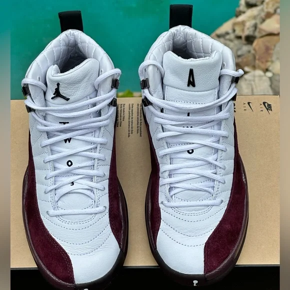 NEW Nike Air Jordan 12 Retro A Ma Maniere (White / Burgundy NEW Nike Air Jordan 12 Retro A Ma Maniere (White / Burgundy